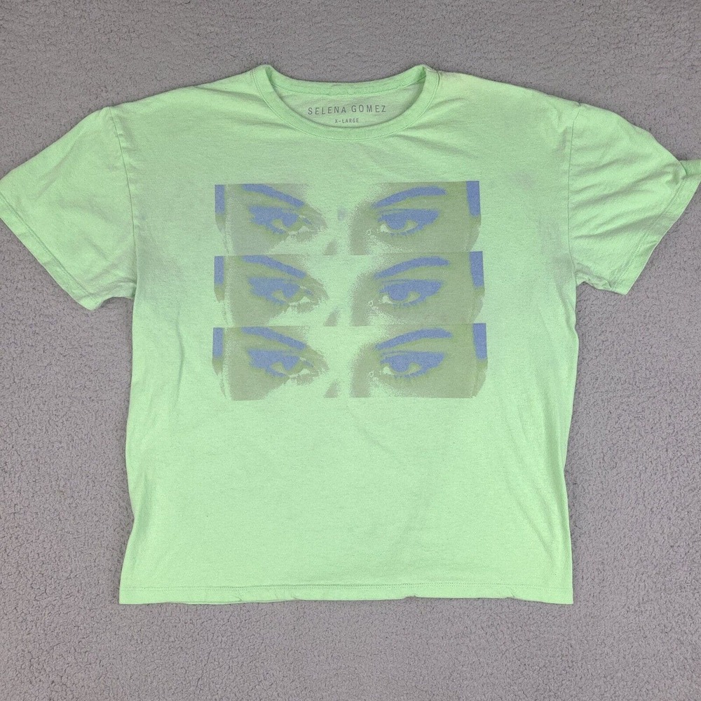 Selena Gomez T-Shirt Womens‎ XL Green Look At Her Now Short Sleeve